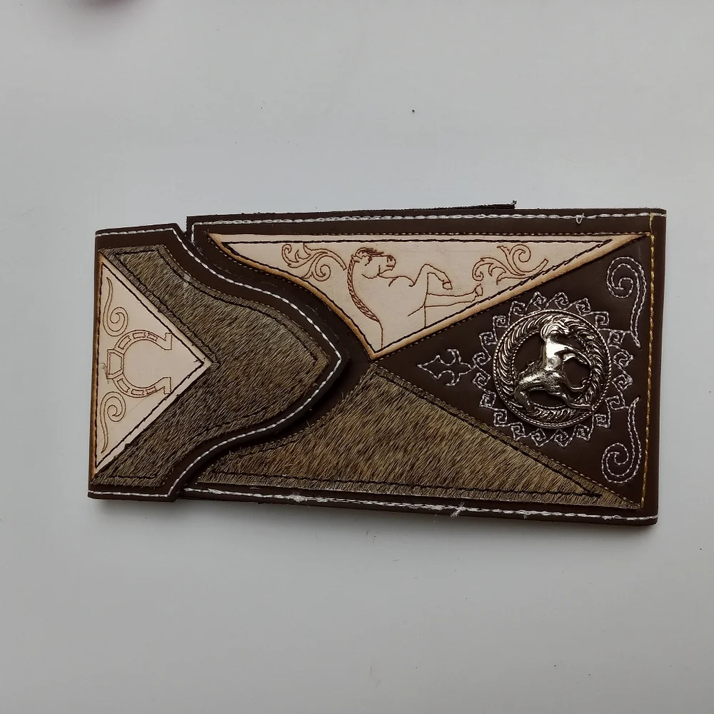 WESTERN LEATHER CELL PHONE CASE, FUNDA VAQUERA DE CUERO COWBOY RODEO‎ PHONE CASE